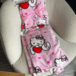 Hello Kitty Valentines Throw Blanket